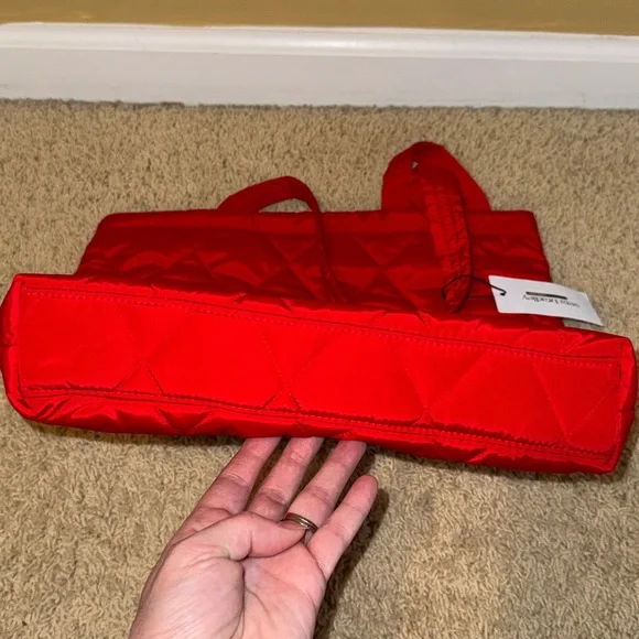 Vera Bradley Small North South Tote-Goji Berry Red - Picture 12 of 13